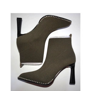 BCBGeneration Women's Beya Fashion Boot, Dark Olive Flyknit, Size 5